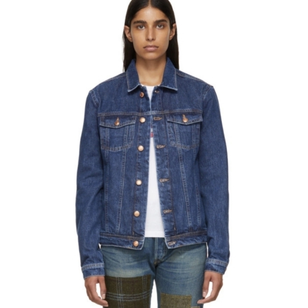 Won Hundred Women's "Fourteen" Denim Jacket in Stone Blue (Size EU 42/US S)